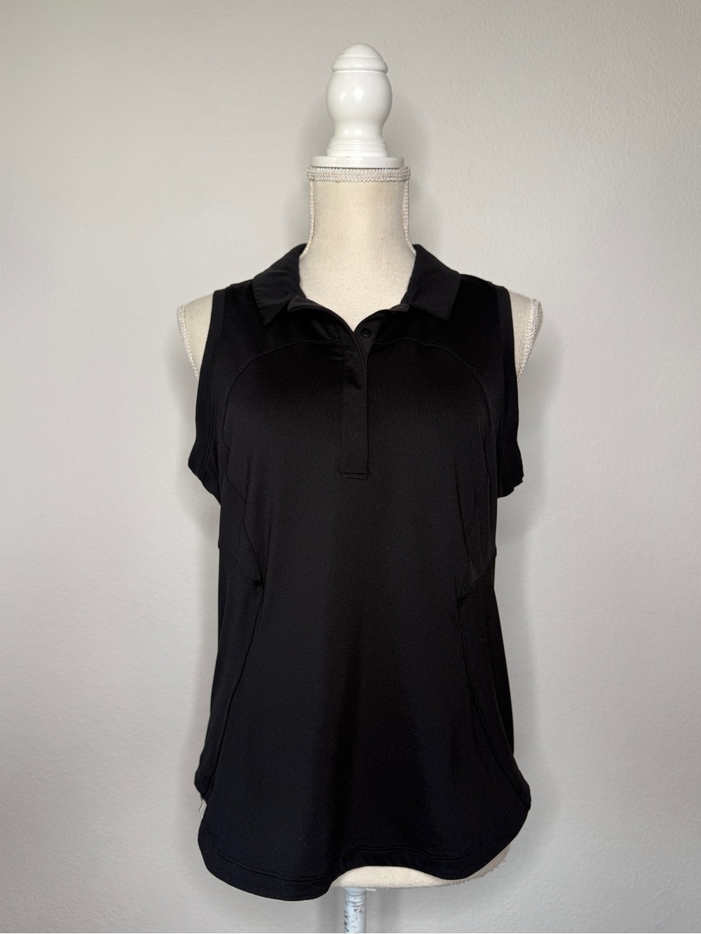 Lululemon Black Sleeveless Polo Tank